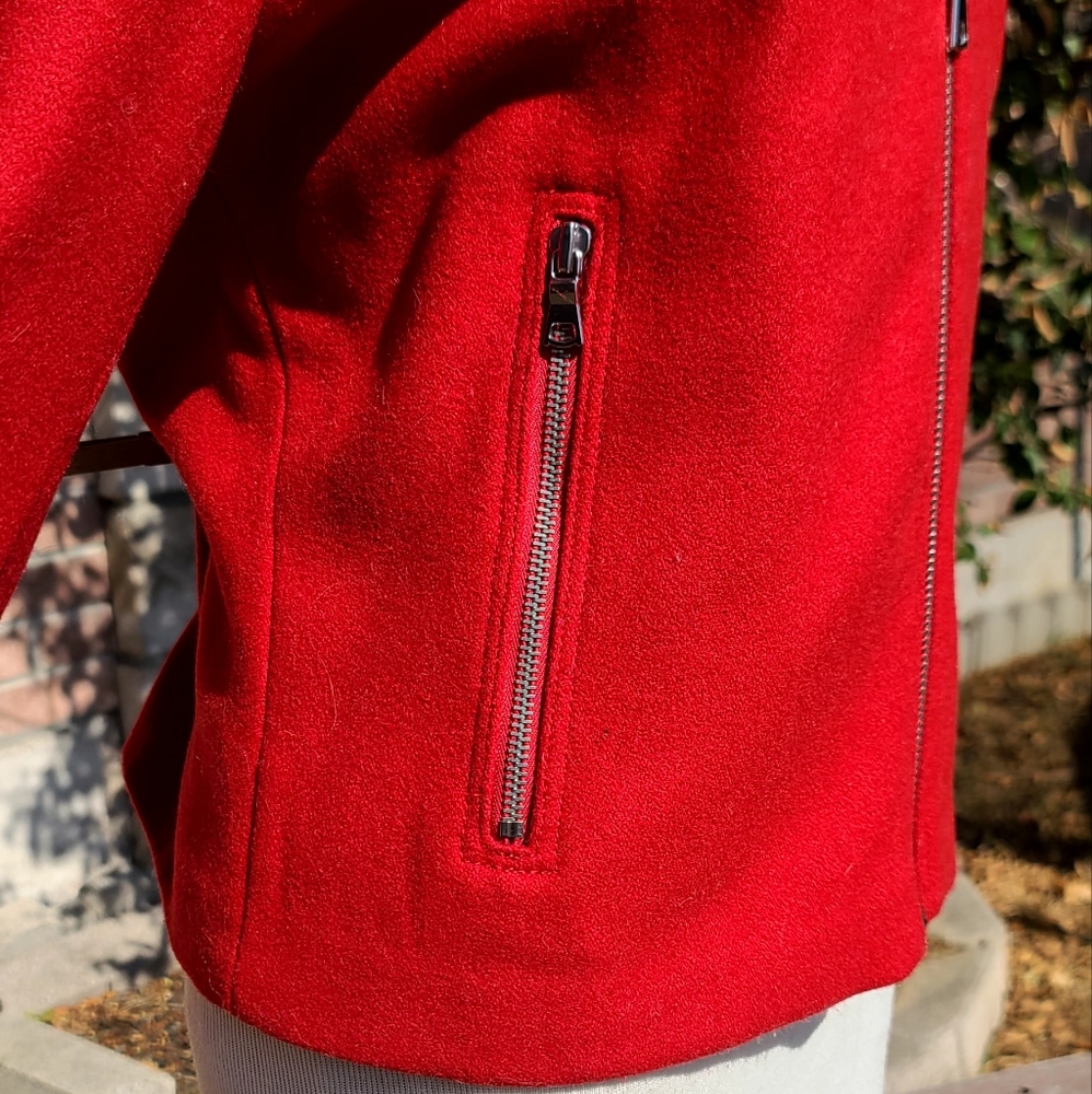 Gap Bright Red Winter Jacket - image 5